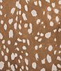 Lucy Paris Bambi Printed High Rise Straight Leg Coordinating Suede Pants - Image 4