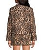 Lucy Paris Barren Leopard Print V-Neck Long Sleeve Faux Suede Jacket, Color:Leopard - Image 3