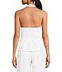 Lucy Paris Clemetine Square Neck Sleeveless Bow Front Vest, Color:White - Image 2