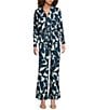 Lucy Paris Coordinating Rue Geo Print Wide Leg Pants, Color:Blue - Image 3