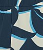 Lucy Paris Coordinating Rue Geo Print Wide Leg Pants, Color:Blue - Image 4