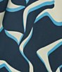 Lucy Paris Geometric Print Scoop Neck Long Sleeve Maxi Dress, Color:Blue - Image 3