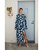 Lucy Paris Geometric Print Scoop Neck Long Sleeve Maxi Dress, Color:Blue - Image 4