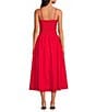 Lucy Paris Hazel Square Neck Sleeveless Smock Drop Waist Dress, Color:Red - Image 2