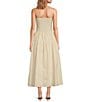 Lucy Paris Hazel Square Neck Sleeveless Smock Drop Waist Dress, Color:Tan - Image 2