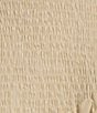 Lucy Paris Hazel Square Neck Sleeveless Smock Drop Waist Dress, Color:Tan - Image 3