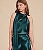Lucy Paris Jeiel Satin High Rise Wide Leg Coordinating Pants - Image 5