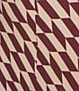 Lucy Paris Katalina Geo Print Knit Midi Coordinating Skirt, Color:Burgundy Cream - Image 6