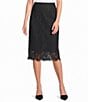 Lucy Paris Lace Pencil Knee Length Skirt - Image 1