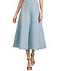 Lucy Paris Nova Coordinating Denim Midi Circle Skirt - Image 1