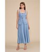 Lucy Paris Nova Coordinating Denim Midi Circle Skirt - Image 5