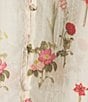 Lucy Paris Olivia Floral Print V-Neck Ruffle Trim Button Front Coordinating Blouse, Color:Ivory Floral - Image 4