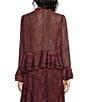 Lucy Paris Paisley Print Ruffle Keyhole Neck Long Sleeve Coordinating Top - Image 2