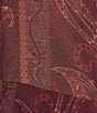 Lucy Paris Paisley Print Ruffle Keyhole Neck Long Sleeve Coordinating Top - Image 4