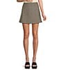 Lucy Paris Pip Coordinating Printed A-Line Mini Skirt, Color:Black Tan - Image 1