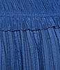 Lucy Paris Plus Alice Flutter-Sleeve Asymmetrical-Skirted Fit-And-Flare Dress, Color:Blue - Image 3