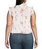 Lucy Paris Plus Olivia Prairie V-Neck Floral Print Blouse, Color:Ivory Floral - Image 2