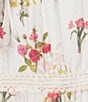 Lucy Paris Plus Olivia Tiered Floral Midi Skirt, Color:Ivory Floral - Image 4