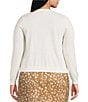 Lucy Paris Plus Size Betsy Round Neck Long Sleeve Button Front Knit Cardigan - Image 2