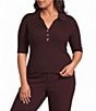 Lucy Paris Plus Size Callan Short Sleeve Sweater Top - Image 1