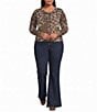 Lucy Paris Plus Size Didi Leopard Print Round Neck Long Sleeve Button Front Cardigan - Image 3