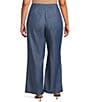 Lucy Paris Plus Size Elly Linen-Blend Ankle Pants, Color:Dark Blue - Image 2