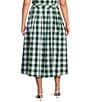 Lucy Paris Plus Size Honey Gingham Print Coordinating A-Line Maxi Skirt - Image 2
