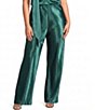Lucy Paris Plus Size Jeiel Satin High Rise Wide Leg Coordinating Pants - Image 1