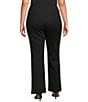 Lucy Paris Plus Size Jenden Flared Pants, Color:Black - Image 2