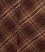 Lucy Paris Plus Size Mikey Plaid Printed Asymmetric Hem Midi Skirt - Image 4