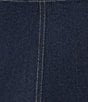 Lucy Paris Plus Size Nula Denim Fit And Flare Midi Skirt, Color:Dark Blue - Image 4