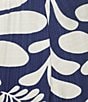 Lucy Paris Plus Size Rue Coordinating Printed Satin Ankle Pants, Color:Navy/White - Image 4
