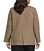 Lucy Paris Plus Size Selma Fit & Flare Plaid Blazer, Color:Multi - Image 3