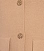 Lucy Paris Point Collar Long Sleeve Button Front Cardigan, Color:Tan - Image 4