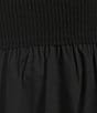 Color:Black - Image 3 - Posey Mix Media V Neck Sleeveless Dress