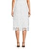 Color:White - Image 2 - Raye Lace Coordinating Midi Skirt