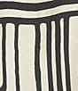 Lucy Paris Rue Geometric Print Collared V-Neck Tie Front Button Front Coordinating Top, Color:Cream Black - Image 4