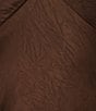 Lucy Paris Satin Lace V-Neck Sleeveless Midi Dress, Color:Brown - Image 3