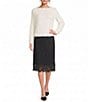 Lucy Paris Sequin Scoop Neck Long Sleeve Sweater - Image 3