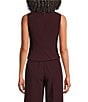 Lucy Paris Square Neck Sleeveless Coordinating Peplum Top - Image 2