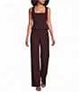Lucy Paris Square Neck Sleeveless Coordinating Peplum Top - Image 3