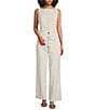 Lucy Paris Taylor Round Neck Sleeveless Coordinating Vest Top - Image 3