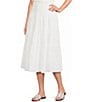 Lucy Paris Tropez Smocked Coordinating A-Line Midi Skirt - Image 5