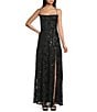Lulus Charlotte Tie Back Sequin Long Dress - Image 1