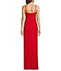 Lulus Crepe Jasmine Crystal Deep Cutout Crepe Maxi Dress, Color:Red - Image 2