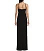 Lulus Crepe Jasmine Crystal Deep Cutout Crepe Maxi Dress, Color:Black - Image 2