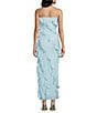 Lulus Freya Chiffon Strapless Square Neck Ruffle Maxi Dress - Image 2