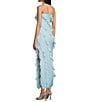 Lulus Freya Chiffon Strapless Square Neck Ruffle Maxi Dress - Image 4