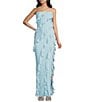 Lulus Freya Chiffon Strapless Neck Ruffle Maxi Dress - Image 1