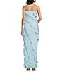 Lulus Freya Chiffon Strapless Neck Ruffle Maxi Dress - Image 2